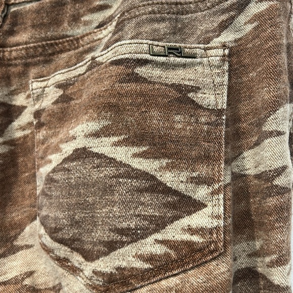 Ralph Lauren Brown Patterned bohemian brown Aztec Skinny Pants women’s 8 - Picture 5 of 5